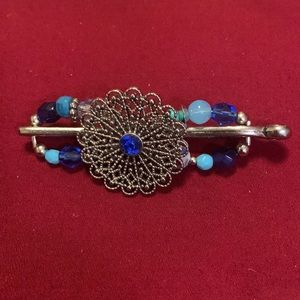 Lila Rose flexi clip XS blue bead accents